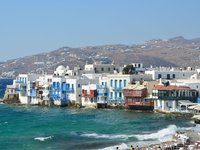 Mykonos town coast